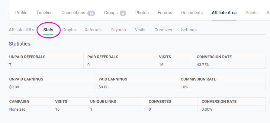 MachinaTrader affiliate stats